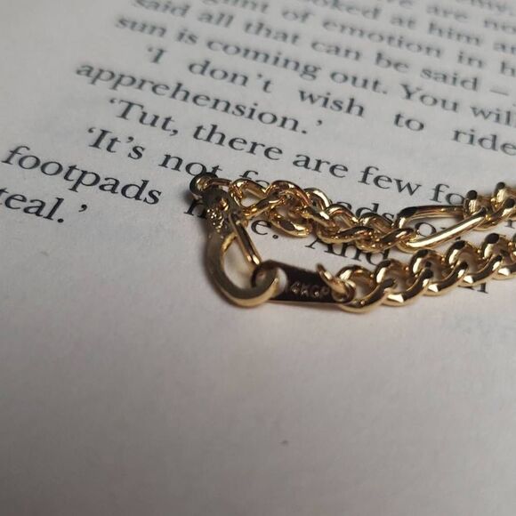 Green Stone and 14KGP Bracelet Bundle - Picture 7 of 10